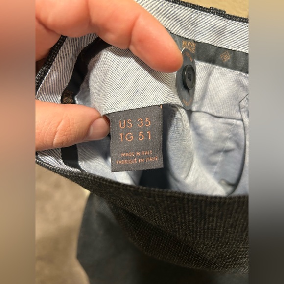 NWOT Minte Rosso Wool Men’s Trousers , size 35/32 - Picture 7 of 8